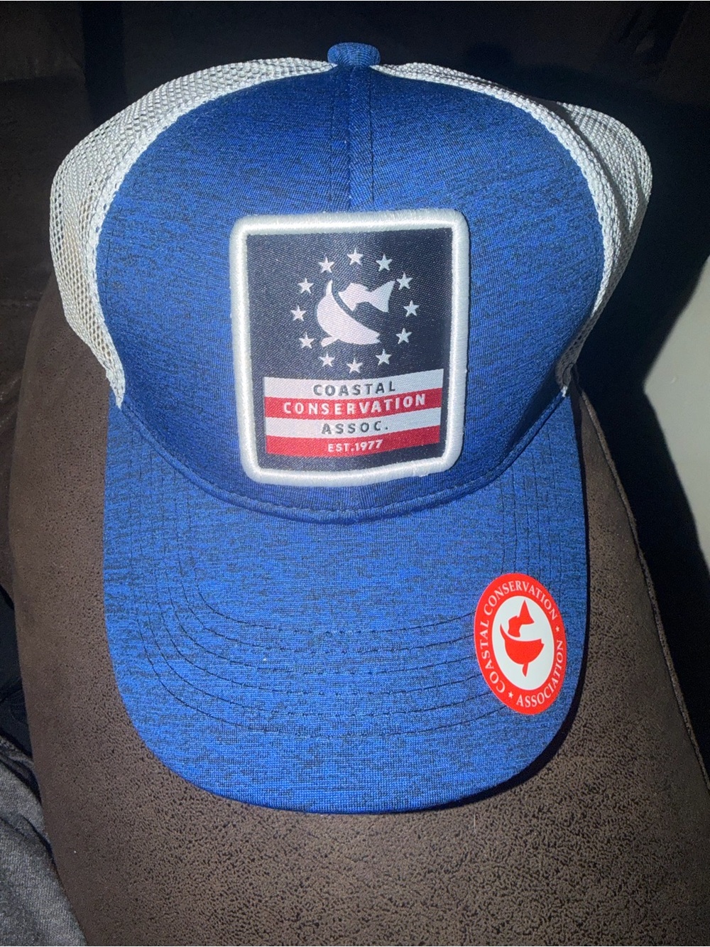 Coastal Conservation Association (CCA) Trucker Snapback Hat - Blue/White - NWT